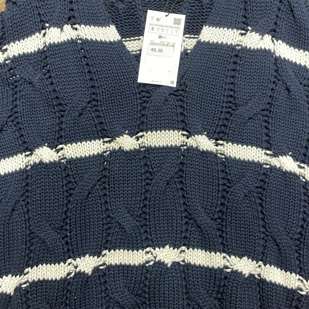 Zara women knit vneck sweater. Small. NWT! - Picture 5 of 6